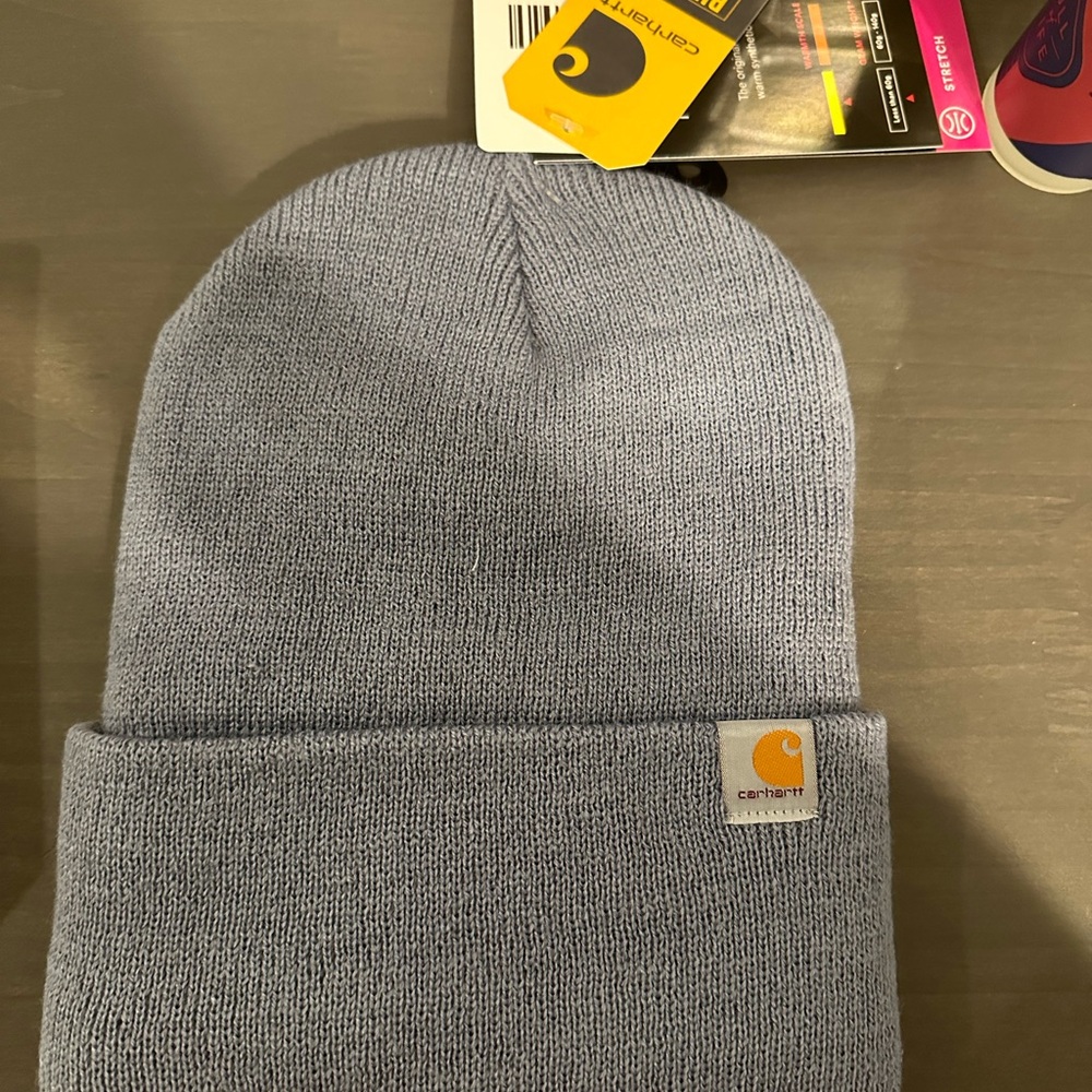 Carhartt Heather Blue Knit Beanie, NWT